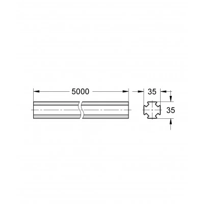 Профиль GROHE Rapid Pro, 5м (39019000) Профиль GROHE Rapid Pro, 5м (39019000)