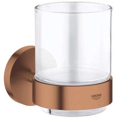 Стакан с держателем GROHE Essentials, теплый закат матовый (40447DL1) Стакан с держателем GROHE Essentials, теплый закат матовый (40447DL1)