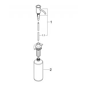 Дозатор жидкого мыла GROHE Authentic, суперсталь (40537DC0) Дозатор жидкого мыла GROHE Authentic, суперсталь (40537DC0)