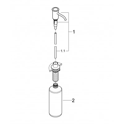 Дозатор жидкого мыла GROHE Authentic, суперсталь (40537DC0) Дозатор жидкого мыла GROHE Authentic, суперсталь (40537DC0)