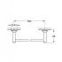 Держатель для банного полотенца GROHE Essentials Authentic, 582 мм, никель матовый (40653EN1) Держатель для банного полотенца GROHE Essentials Authentic, 582 мм, никель матовый (40653EN1)