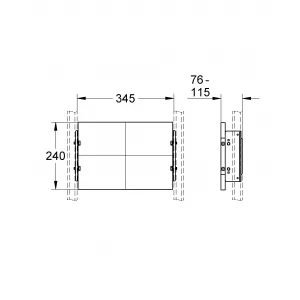 Монтажная панель GROHE Rapid Pro (39042000) Монтажная панель GROHE Rapid Pro (39042000)