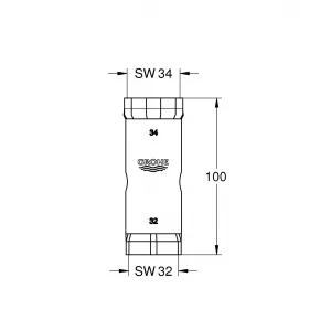 Ключ для демонтажа GROHE 19332000 Ключ для демонтажа GROHE 19332000