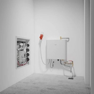 Генератор пара 6,6 кВт GROHE F-digital deluxe для большой паро-душевой кабины (27934000) Генератор пара 6,6 кВт GROHE F-digital deluxe для большой паро-душевой кабины (27934000)