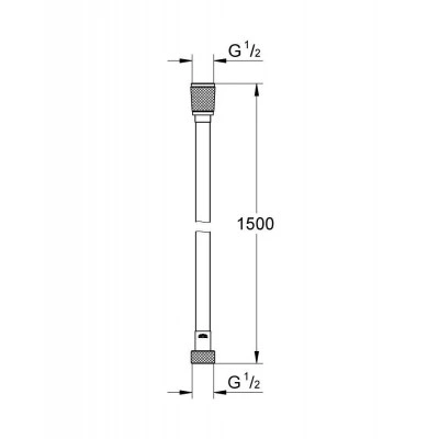 Душевой шланг GROHE Vitalio Flex Comfort 1500 мм (27505000) Душевой шланг GROHE Vitalio Flex Comfort 1500 мм (27505000)