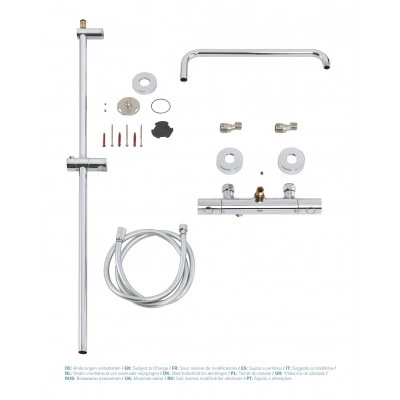 Душевая система с термостатом для настенного монтажа, GROHE Euphoria, хром, (26241000) Душевая система с термостатом для настенного монтажа, GROHE Euphoria, хром, (26241000)