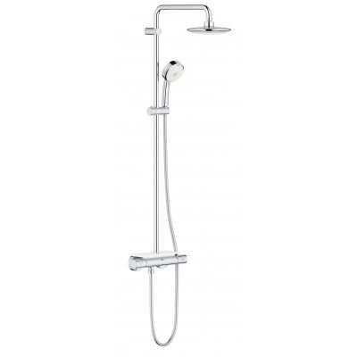 Душевая система GROHE Euphoria 190 с термостатическим смесителем и полочкой, хром (26249000)