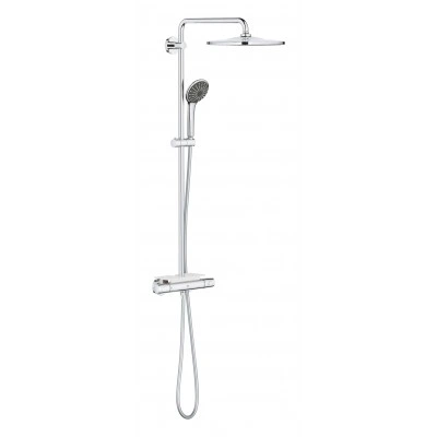 Душевая система с термостатом для настенного монтажа, GROHE Vitalio Joy 310, хром, (26401001) Душевая система с термостатом для настенного монтажа, GROHE Vitalio Joy 310, хром, (26401001)