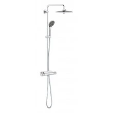 Душевая система с термостатом для настенного монтажа, GROHE Vitalio Joy 260, QuickFix, хром, (26403002)