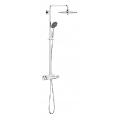Душевая система с термостатом для настенного монтажа, GROHE Vitalio Joy 260, QuickFix, хром, (26403002) Душевая система с термостатом для настенного монтажа, GROHE Vitalio Joy 260, QuickFix, хром, (26403002)