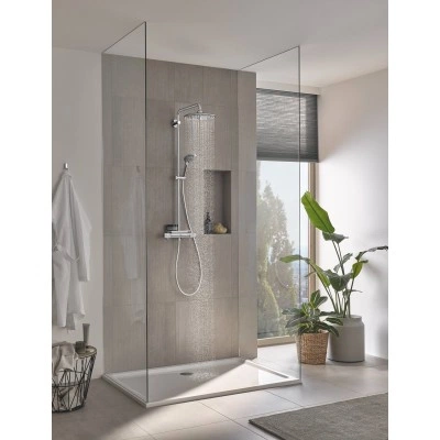 Душевая система с термостатом для настенного монтажа, GROHE Vitalio Joy 260, QuickFix, хром, (26403002) Душевая система с термостатом для настенного монтажа, GROHE Vitalio Joy 260, QuickFix, хром, (26403002)