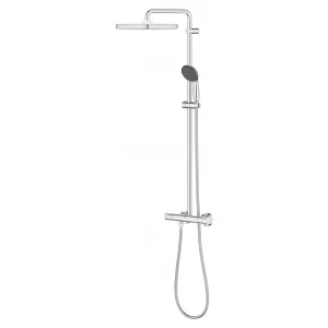 Душевая система с термостатом для настенного монтажа GROHE QuickFix Vitalio Start System 250 Cube, хром, (26696000) Душевая система с термостатом для настенного монтажа GROHE QuickFix Vitalio Start System 250 Cube, хром, (26696000)