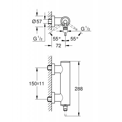 Смеситель для душа GROHE Atrio New, хром (32650003) Смеситель для душа GROHE Atrio New, хром (32650003)