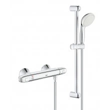 Термостат для душа с душевым гарнитуром, GROHE Grohtherm 1000 New, хром, (34151004)