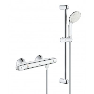 Термостат для душа с душевым гарнитуром, GROHE Grohtherm 1000 New, хром, (34151004)