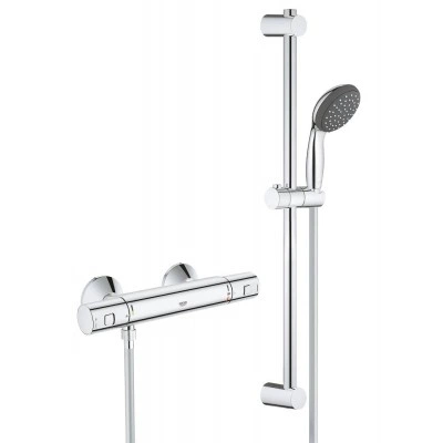 Термостатический смеситель для душа GROHE Precision Start с душевым гарнитуром, хром (34597000) Термостатический смеситель для душа GROHE Precision Start с душевым гарнитуром, хром (34597000)