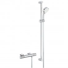 Термостат для душа GROHE Grohtherm 1000 Performance + Душевой гарнитур Tempesta Cosmopolitan 100, хром (34784000)