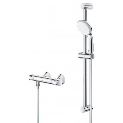 Термостат для душа GROHE QuickFix Precision Flow с душевым гарнитуром, хром (34841000) Термостат для душа GROHE QuickFix Precision Flow с душевым гарнитуром, хром (34841000)