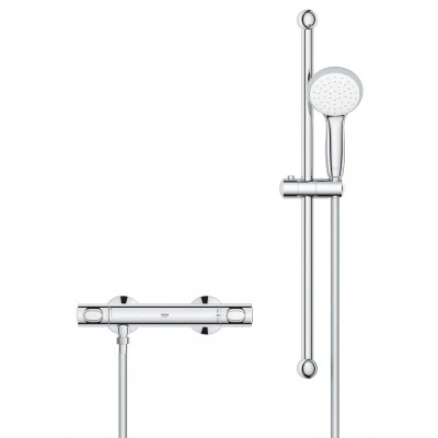 Термостат для душа GROHE QuickFix Precision Flow с душевым гарнитуром, хром (34841000) Термостат для душа GROHE QuickFix Precision Flow с душевым гарнитуром, хром (34841000)