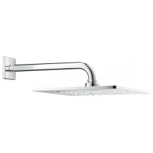 Верхний душ с кронштейном GROHE Rainshower F-series, 254х254 мм, с ограничением расхода воды, хром (26070000)