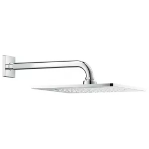 Верхний душ с кронштейном GROHE Rainshower F-series, 254х254 мм, с ограничением расхода воды, хром (26070000) Верхний душ с кронштейном GROHE Rainshower F-series, 254х254 мм, с ограничением расхода воды, хром (26070000)