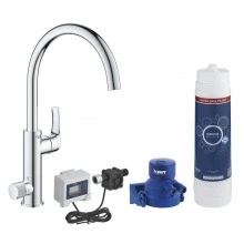 Смеситель для кухни GROHE Blue Pure Eurosmart, стартовый комплект, хром, (30384000)