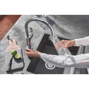 Смеситель для кухни GROHE Blue Pure Eurosmart, стартовый комплект, хром, (30384000) Смеситель для кухни GROHE Blue Pure Eurosmart, стартовый комплект, хром, (30384000)