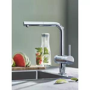 Смеситель для кухни GROHE Blue Pure Minta, стартовый комплект, хром, (30393000) Смеситель для кухни GROHE Blue Pure Minta, стартовый комплект, хром, (30393000)