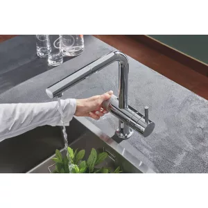 Смеситель для кухни GROHE Blue Pure Minta, стартовый комплект, хром, (30393000) Смеситель для кухни GROHE Blue Pure Minta, стартовый комплект, хром, (30393000)