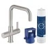 Комплект со смесителем для кухни GROHE Blue (фильтрация, U-излив), суперсталь (31299DC1) Комплект со смесителем для кухни GROHE Blue (фильтрация, U-излив), суперсталь (31299DC1)