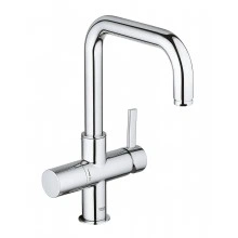 Смеситель для кухни GROHE Blue, с функцией фильтрации, хром, (31303000)