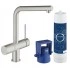 Комплект со смесителем для кухни GROHE Blue Minta New Pure (фильтрация, L-излив), суперсталь (31345DC2) Комплект со смесителем для кухни GROHE Blue Minta New Pure (фильтрация, L-излив), суперсталь (31345DC2)