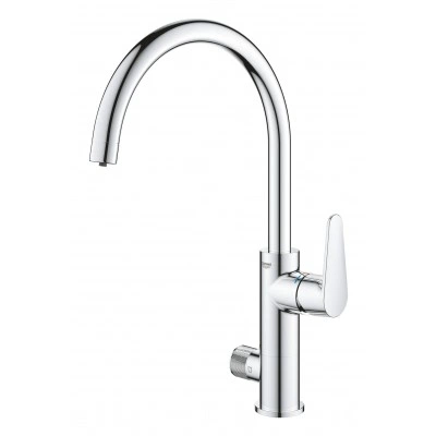 Смеситель для кухонной мойки GROHE Blue Pure BauCurve с функцией очистки водопроводной воды, хром (31722000) Смеситель для кухонной мойки GROHE Blue Pure BauCurve с функцией очистки водопроводной воды, хром (31722000)