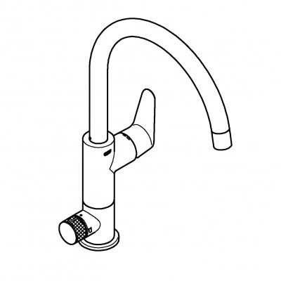 Смеситель для кухонной мойки GROHE Blue Pure BauCurve с функцией очистки водопроводной воды, хром (31722000) Смеситель для кухонной мойки GROHE Blue Pure BauCurve с функцией очистки водопроводной воды, хром (31722000)
