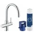 Комплект со смесителем для кухни GROHE Blue (фильтрация, C-излив), хром (33249001) Комплект со смесителем для кухни GROHE Blue (фильтрация, C-излив), хром (33249001)