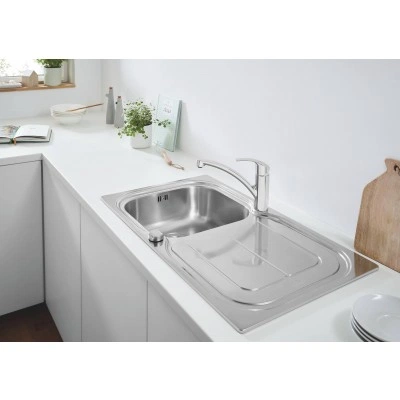 Мойка из нержавеющей стали с корзинчатым вентилем, K300 45-S 86/50 (31563SD0) Мойка из нержавеющей стали с корзинчатым вентилем, K300 45-S 86/50 (31563SD0)