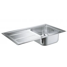 Мойка GROHE из нержавеющей стали с корзинчатым вентилем, оборачиваемая, 1 чаша, K400+ 45 -S 87,3/51,3 1.0 (31568SD0)