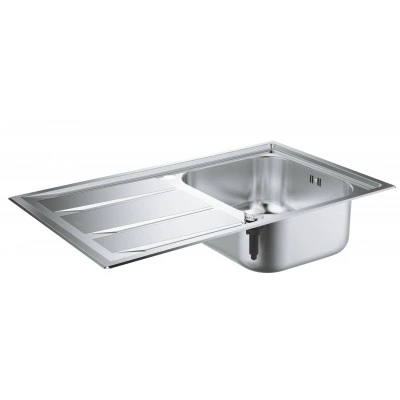 Мойка GROHE из нержавеющей стали с корзинчатым вентилем, оборачиваемая, 1 чаша, K400+ 45 -S 87,3/51,3 1.0 (31568SD0) Мойка GROHE из нержавеющей стали с корзинчатым вентилем, оборачиваемая, 1 чаша, K400+ 45 -S 87,3/51,3 1.0 (31568SD0)