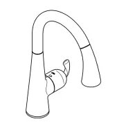 Смеситель сенсорный для кухни GROHE Zedra Touch, суперсталь (30219DC1)