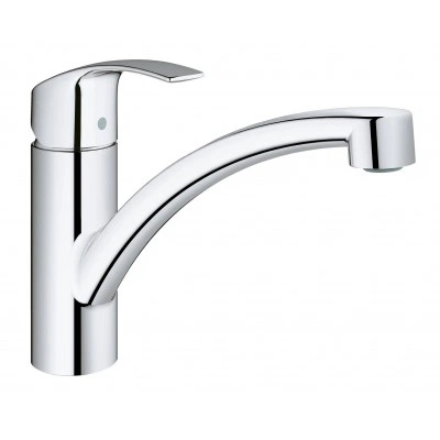 Смеситель для кухни GROHE Eurosmart new с низким изливом и энергосберегающим картриджем, хром (30260002)