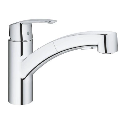 Смеситель для кухни GROHE QuickFix Start, с выдвижной лейкой, хром (30307000)