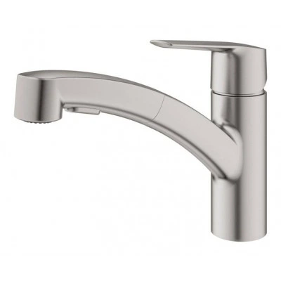 Смеситель для кухни GROHE Start, с низким выдвижным изливом, суперсталь (30307DC1) Смеситель для кухни GROHE Start, с низким выдвижным изливом, суперсталь (30307DC1)