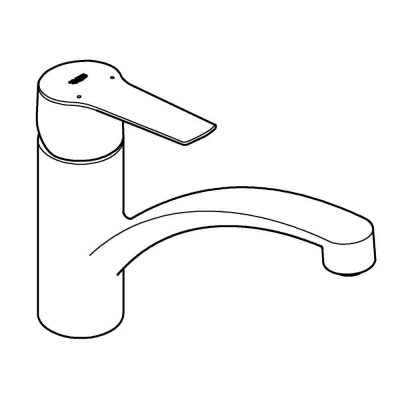 Смеситель однорычажный для мойки, GROHE Start 2021, хром (30334001) Смеситель однорычажный для мойки, GROHE Start 2021, хром (30334001)