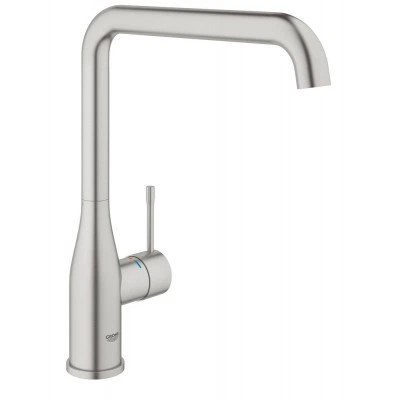 Смеситель для кухонной мойки GROHE Accent с поворотным L-образным изливом, суперсталь (30423DC0)