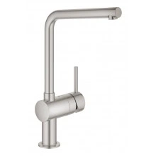 Смеситель для кухонной мойки GROHE Vento с поворотным L-образным изливом, суперсталь (30425DC0)