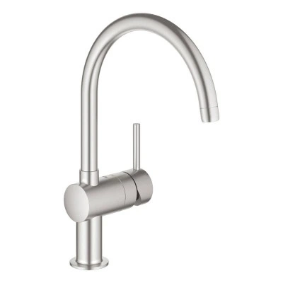 Смеситель для кухонной мойки GROHE Vento с C-образным изливом, суперсталь (30427DC0) Смеситель для кухонной мойки GROHE Vento с C-образным изливом, суперсталь (30427DC0)
