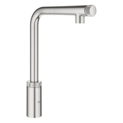 Смеситель для кухонной мойки GROHE Vento Smart Control с выдвижным L-образным изливом, суперсталь (30443DC0) Смеситель для кухонной мойки GROHE Vento Smart Control с выдвижным L-образным изливом, суперсталь (30443DC0)
