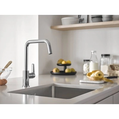 Смеситель однорычажный для мойки, GROHE Start, QuickFix, хром, (30470000) Смеситель однорычажный для мойки, GROHE Start, QuickFix, хром, (30470000)