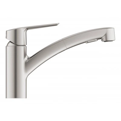 Смеситель для кухни GROHE QuickFix Start низким выдвижным изливом, суперсталь (30531DC1) Смеситель для кухни GROHE QuickFix Start низким выдвижным изливом, суперсталь (30531DC1)