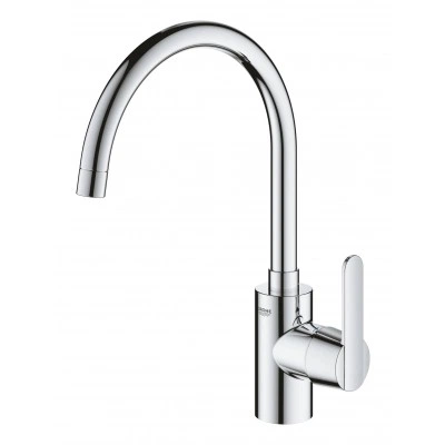 Смеситель для кухонной мойки GROHE Get с поворотным C-изливом, хром (31494001) Смеситель для кухонной мойки GROHE Get с поворотным C-изливом, хром (31494001)